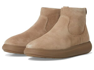 tBbgtbv fB[X V[Y u[cECu[c U[ Taupe FitFlop iQ-Comff Suede Zip Ankle Boots