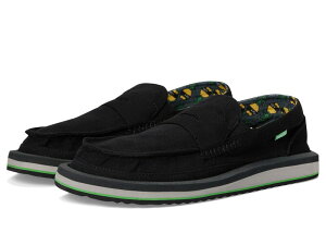 �T�k�[�N �����Y �V���[�Y �X���b�|���E���[�t�@�[ Sanuk Donny Loafer X Ben Gravy Black �u���b�N