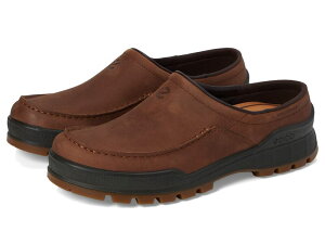 GR[ Y V[Y T_  Cocoa Brown Nub ECCO Track 25 Hydromax Water Resistant Moc Toe Clog