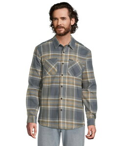 �{���R�� �����Y �g�b�v�X �V���c Volcom Netastone Long Sleeve Flannel Dark Slate �X���[�g