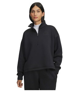 A_[A[}[ fB[X AE^[ p[J[EXEFbg t[X Under Armour Armour Fleece 1/2 Zip Black/Black ubN