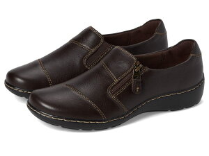 N[NX fB[X V[Y IbNXtH[h Clarks Cora Harbor Dark Brown Leat uE