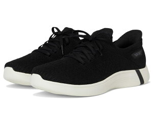 XPb`[Y fB[X V[Y Xj[J[ Black/White SKECHERS Performance On-The-Go Hands Free Slip-ins Swift w/ Knit Fit
