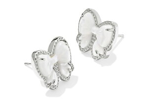 �P���h���X�R�b�g ���f�B�[�X �A�N�Z�T���[ �s�A�X�E�C�������O Kendra Scott Haley Bow Stud Earrings Silver Ivory Mo �A�C�{���[