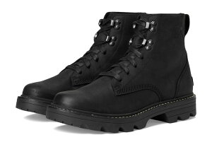 �\���� ���f�B�[�X �V���[�Y �u�[�c�E���C���u�[�c ���[�X SOREL Revel Rd Boots Lace Waterproof Black/Black �u���b�N