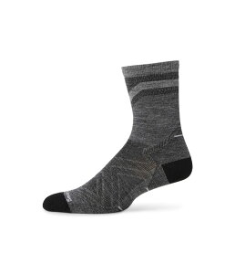 �X�}�[�g�E�[�� �����Y �A���_�[�E�F�A �C�� Smartwool Run Zero Cushion Mid Crew Pattern Light Gray �O���[