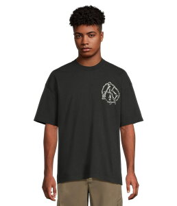 �I�[���Z�C���c �����Y �g�b�v�X �V���c AllSaints Anatomica Short Sleeve Crew Washed Black �u���b�N