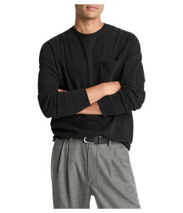BX Y gbvX Vc XG[h W[W[ Vince Sueded Jersey Pocket Crew Black ubN