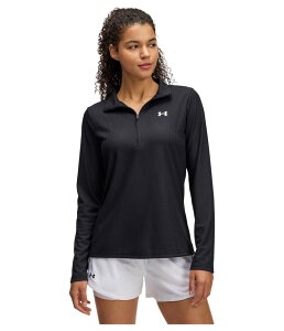 yz A_[A[}[ fB[X p[J[EXEFbg AE^[ Tech Ribbed 1/2 Zip Black/White