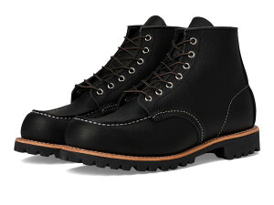 bhECO Y V[Y u[cECu[c Black Oil Slick Red Wing Heritage 6" Moc Toe Lug Roughneck