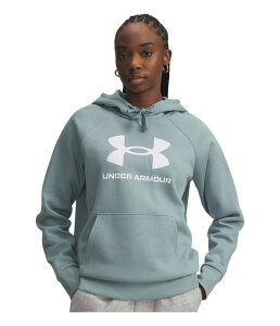 A_[A[}[ fB[X AE^[ p[J[EXEFbg S t[X Under Armour Rival Fleece Big Logo Hoodie Serpentine/Whit