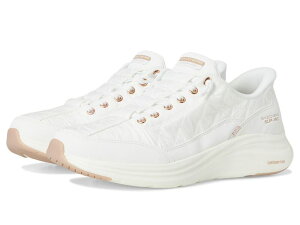 XPb`[Y fB[X V[Y Xj[J[ SKECHERS Contour Foam - Cozy Fit Golden Hour Hands Free Slip-Ins White Rose Gold zCg