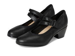 N[NX fB[X V[Y q[ Clarks Emily 2 Janna Black Leather ubN
