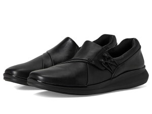N[NX fB[X V[Y Xb|E[t@[ Black Leather Clarks Lynell Slip