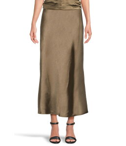 s[ fB[X {gX XJ[g Te }LV Lilla P Satin Bias Maxi Skirt Parsley