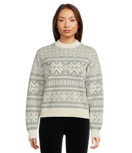 �X�}�[�g�E�[�� ���f�B�[�X �A�E�^�[ �p�[�J�[�E�X�E�F�b�g �Z�[�^�[ Smartwool Edgewood Heritage Crew Sweater Light Gray �O���[