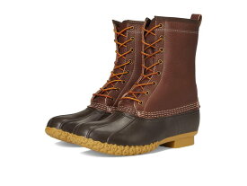 エルエルビーン メンズ シューズ ブーツ・レインブーツ レザー L.L.Bean 10" Bean Boot Shearling Lined Insulated Tumbled Leather Maple/Brown ブラウン