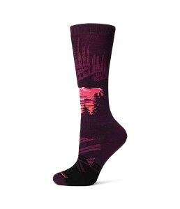 yz X}[gE[ fB[X C A_[EFA Ski Full Cushion Alpine Auroras Over The Calf Socks Purple Iris