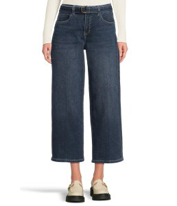 �����@�v�[�� ���T���[���X ���f�B�[�X �{�g���X �f�j���p���c ���C�h���b�O �W�[���Y Liverpool Los Angeles Mid-rise Belted Crop Wide Leg Jeans Kerry