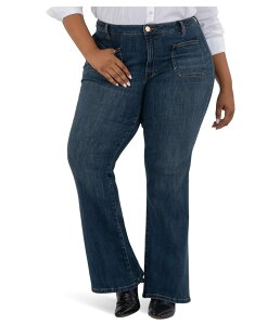 �J�b�g�t�����U�N���X ���f�B�[�X �{�g���X �f�j���p���c �v���X�T�C�Y KUT from the Kloth Plus Ana High Rise Flare With Patch Pockets Regular Hem Deductive