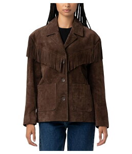 uNj[[N fB[X AE^[ R[g XG[h uU[ tW Blank NYC Real Suede Fringe Blazer Down to Earth