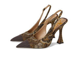 �T���G�f���}�� ���f�B�[�X �V���[�Y �q�[�� Sam Edelman Odette 2 Slingback Shoes Olive/Cocoa Pai �I���[�u