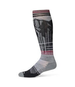 �X�}�[�g�E�[�� �����Y �A���_�[�E�F�A �C�� Smartwool Ski Targeted Cushion Summit Shot Over The Calf Socks Light Gray �O���[