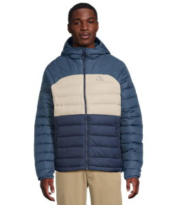 GGr[ Y AE^[ R[g t[fbhWPbg _E WPbg L.L.Bean's Down Hooded Jacket Color-Block Night/Bright Ma