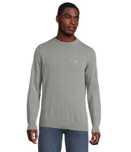ouA[ Y AE^[ jbgEZ[^[ N[lbN Rbg Barbour Pima Cotton Crewneck Sweater Grey O[