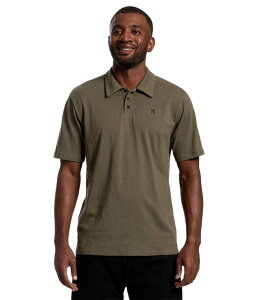 �n�[���[ �����Y �g�b�v�X �V���c Hurley Icon Slub Polo Short Sleeve Olive �I���[�u