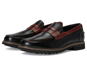 �m���u�b�V�� �����Y �V���[�Y �X���b�|���E���[�t�@�[ Nunn Bush Odin II Moc Toe Penny Loafer Lightweight and Comfortable Slip-On Black/Brown �u���b�N