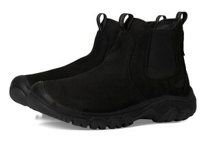 L[ fB[X V[Y u[cECu[c `FV[ KEEN Greta 2 Chelsea Pull-On Durable Comfortable Insulated Waterproof Black/Black ubN