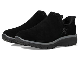 XPb`[Y fB[X V[Y Xb|E[t@[ XG[h SKECHERS Easy Going - Modern Hour Suede Hands Free Slip-Ins Black ubN
