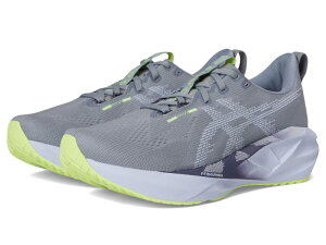 AVbNX fB[X V[Y Xj[J[ ASICS Novablast 5 Gravel/Blue Fad u[