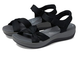 N[NX fB[X V[Y T_ Clarks Arla Shore Black Textile ubN