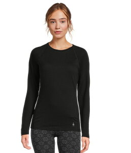 �X�}�[�g�E�[�� ���f�B�[�X �g�b�v�X �V���c Smartwool Classic All-Season Merino Base Layer Long Sleeve Black �u���b�N