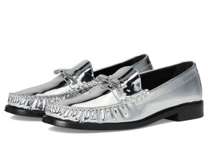 X`A[g Cc} fB[X V[Y Xb|E[t@[ Stuart Weitzman Lottie Bow Loafer Silver Vo[