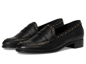 ���B���X�J���[�g ���f�B�[�X �V���[�Y �X���b�|���E���[�t�@�[ Vince Camuto Camdyn Studded Flat Loafer Black �u���b�N