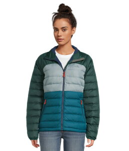 GGr[ fB[X AE^[ R[g _E WPbg L.L.Bean's Down Jacket Color-Block Mallard Teal/Da eB[