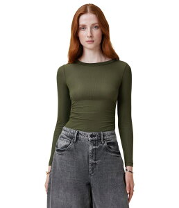 I[ZCc fB[X gbvX Vc AllSaints Bec Long Sleeve Tee Grape Leaf Gree O[v