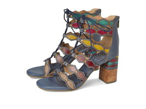 �X�v�����O�X�e�b�v ���f�B�[�X �V���[�Y �q�[�� L'Artiste by Spring Step Artdeco Navy Multi �l�C�r�[