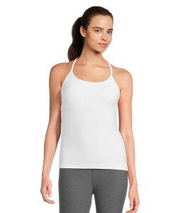 �r�����h���K ���f�B�[�X �g�b�v�X �V���c Beyond Yoga Spacedye Slim Racerback Cami Cloud White �z���C�g