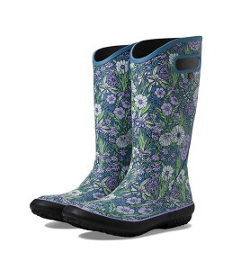 {OX fB[X V[Y u[cECu[c Be[W t[ t[ Bogs Rainboot - Vintage Floralight Blue Mult u[