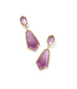 PhXRbg fB[X ANZT[ sAXECO Kendra Scott Hallie Convertible Drop Earrings Gold Purple Wat p[v