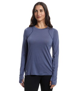 �X�}�[�g�E�[�� ���f�B�[�X �g�b�v�X �V���c Smartwool Active Long Sleeve Nightfall Blue �u���[