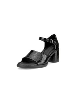 GR[ fB[X V[Y q[ AN ECCO Sculpted 55 Luxe Ankle Strap Black Crackled ubN