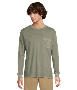 ���[�J �����Y �g�b�v�X �V���c RVCA PTC Pigment Long Sleeve Sage Leaf �Z�[�W