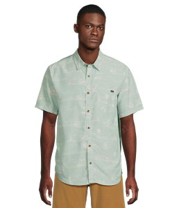 �r���{�� �����Y �g�b�v�X �V���c Billabong Sundays Lounge Short Sleeve Green Ash �A�b�V��