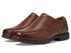 mubV Y V[Y Xb|E[t@[ Nunn Bush Bleeker Street Bicycle Toe Slip-On with KORE Slip Resistant Walking Comfortechnology Cognac