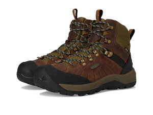 L[ Y V[Y u[cECu[c KEEN Revel 4 Mid Height Polar Insulated Waterproof Bison/Orange Pe IW